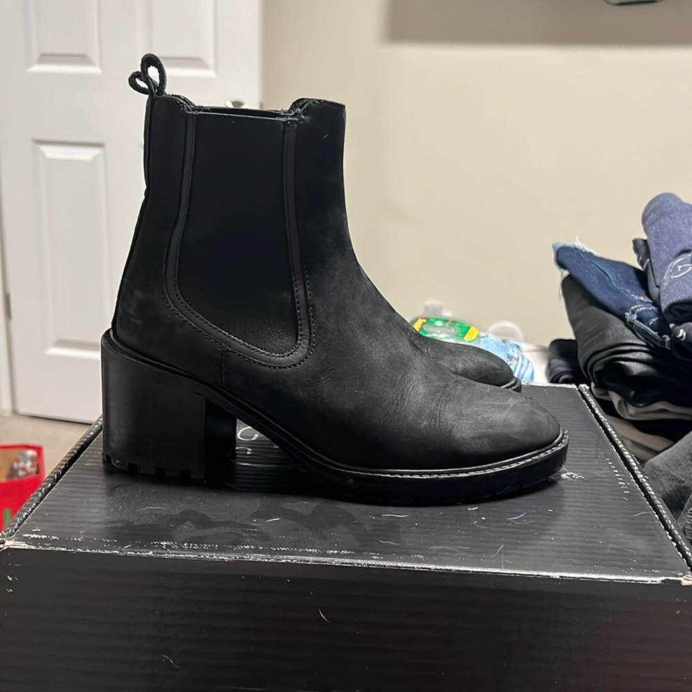 Black Suede Thursday Boots - Knockout